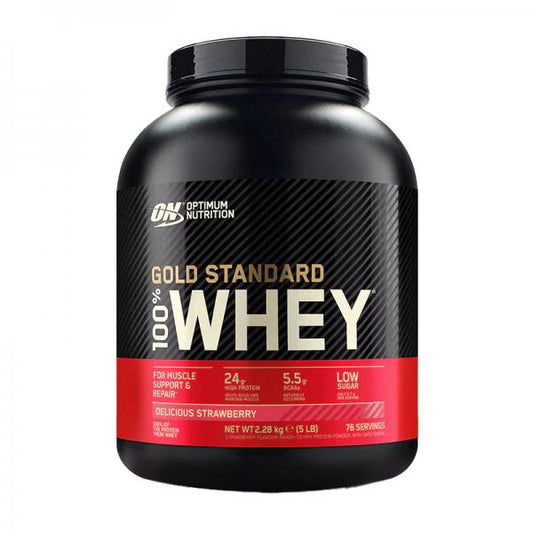 Optimum Nutrition 100% Whey Gold Standard (2300g Dose) Delicious Strawberry