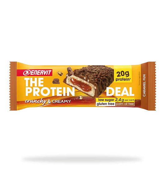 Enervit Protein Deal Bar (55g) runchy & Creamy Caramel Fun