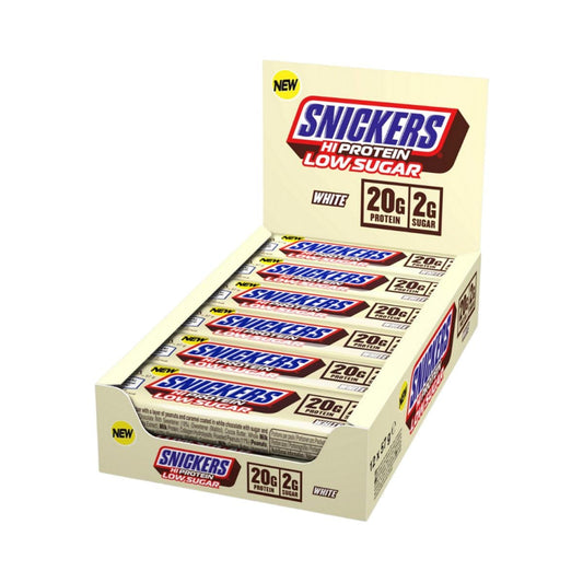 Snickers Hi Protein Low Sugar Bar (12 x 57G) White Chocolate