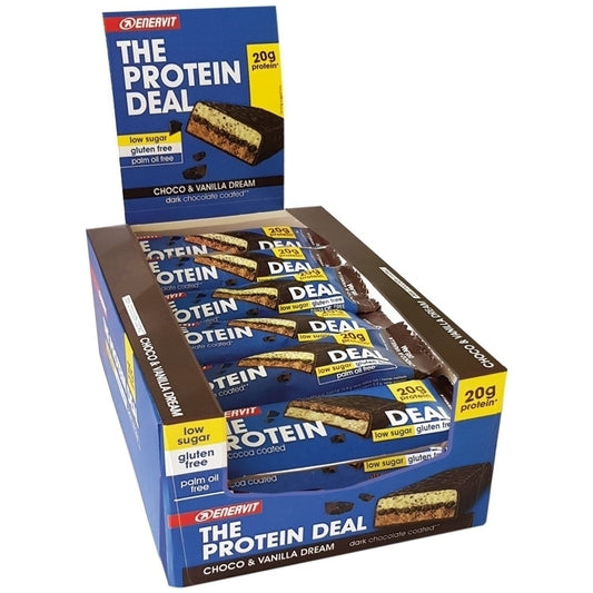 Enervit Protein Deal Bar (25 x 55g) Chocolate Vanilla