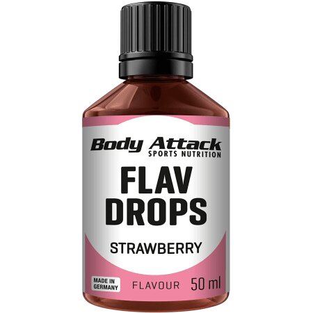 Body Attack Flav Drops (50ml) Strawberry