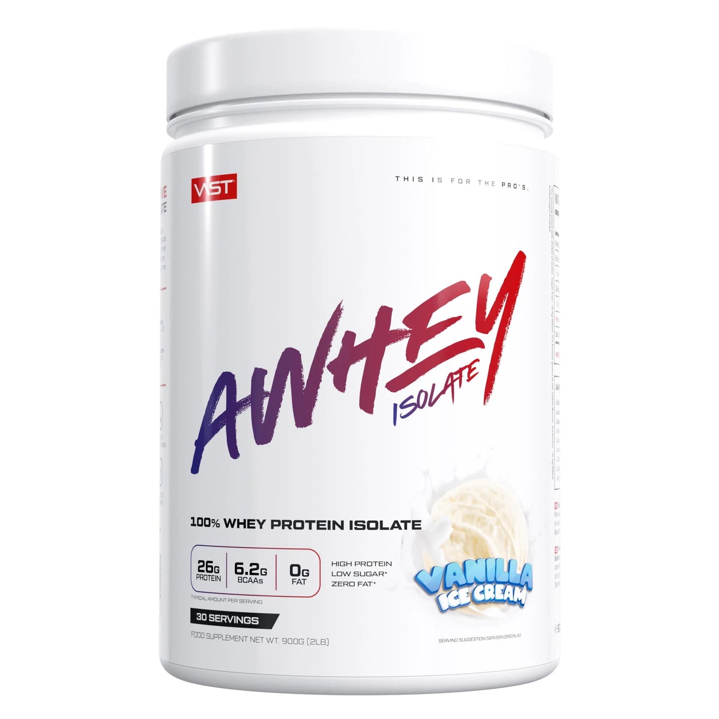 VAST A Whey Isolate (900G Dose)  Vanilla Ice Cream