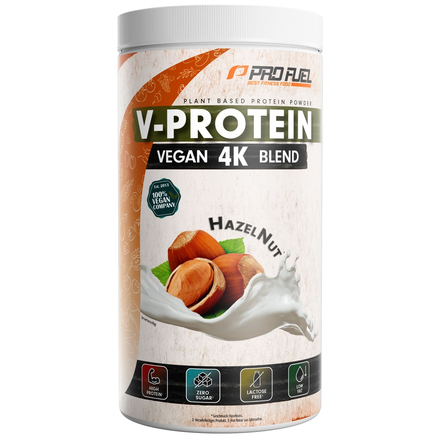 ProFuel V-Protein 4K Blend (750g Dose)  Haselnuss