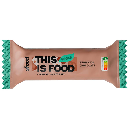 Yfood Vegan Protein Bar (60G) Brownie & Chocolate