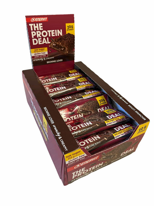 Enervit Protein Deal Bar (25 x 55g)  Crunchy & Creamy Brownie Lover