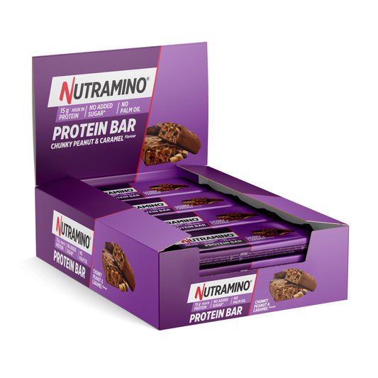 Nutramino Protein Bar (12 x 55G) Chunky Peanut & Caramel