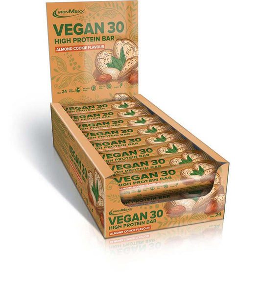 IronMaxx Vegan 30 High Protein Bar (24 x 35g) Peanut