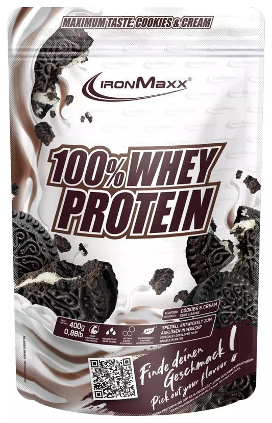 IronMaxx 100% Whey Protein (500g Beutel) Cookies and Cream