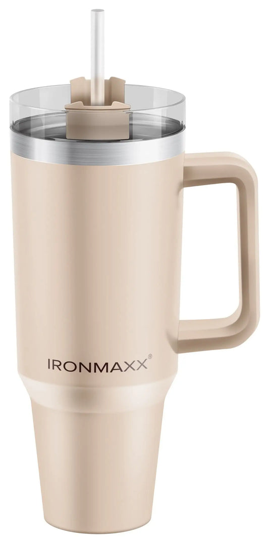 IronMaxx Cup mit Griff (1200ml) beige