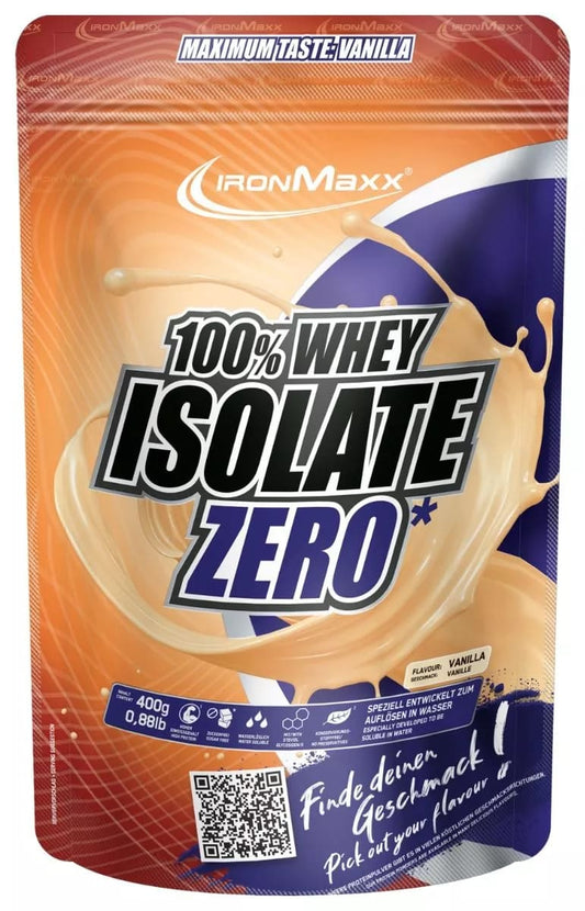 IronMaxx 100% Whey Isolate Zero (400G Beutel) Vanilla