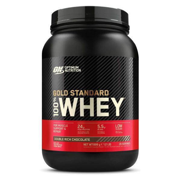 Optimum Nutrition 100% Whey Gold Standard (908g Dose) Double Rich Chocolate