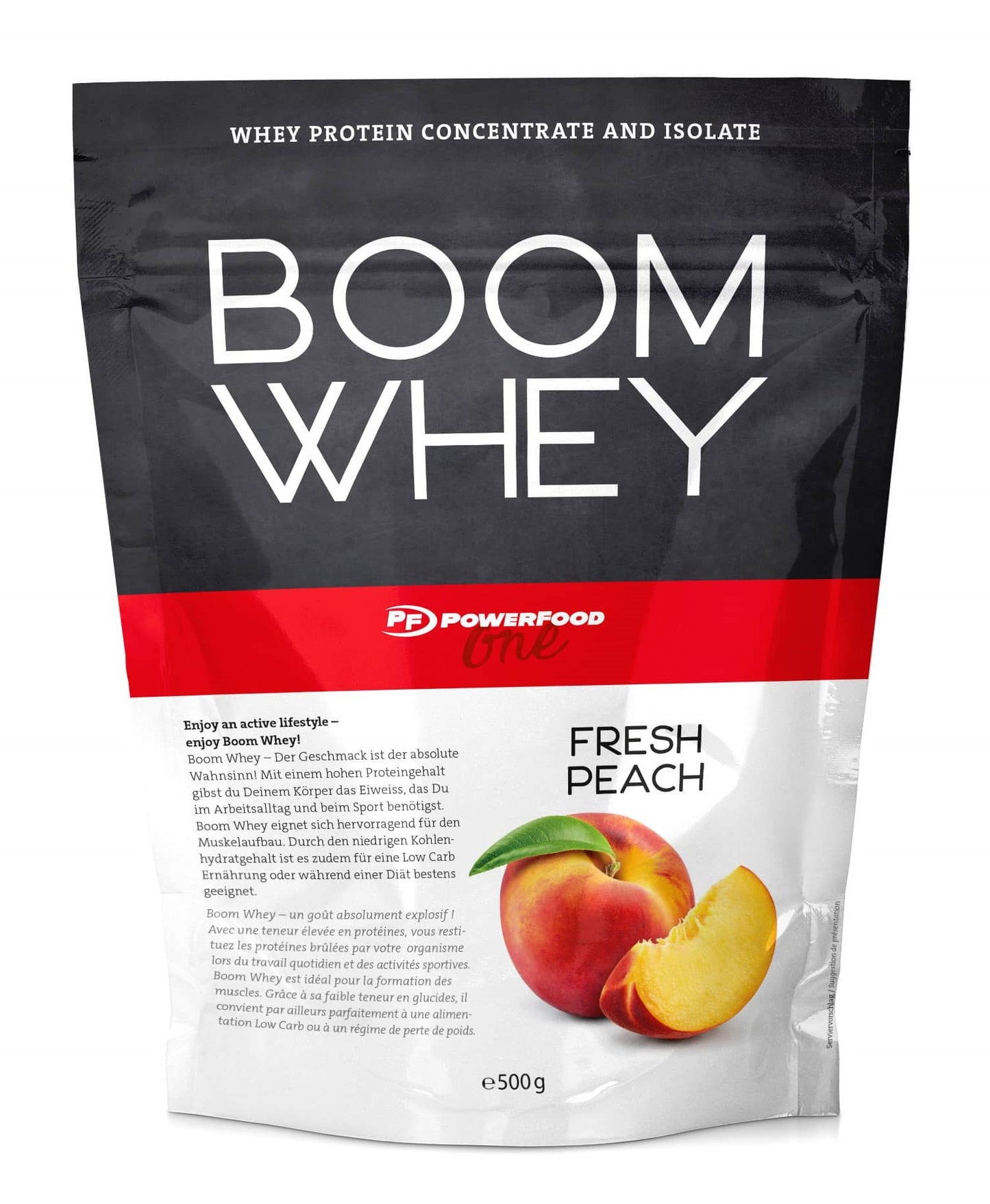 PowerFood One Boom Whey (500g)  Fresh Peach