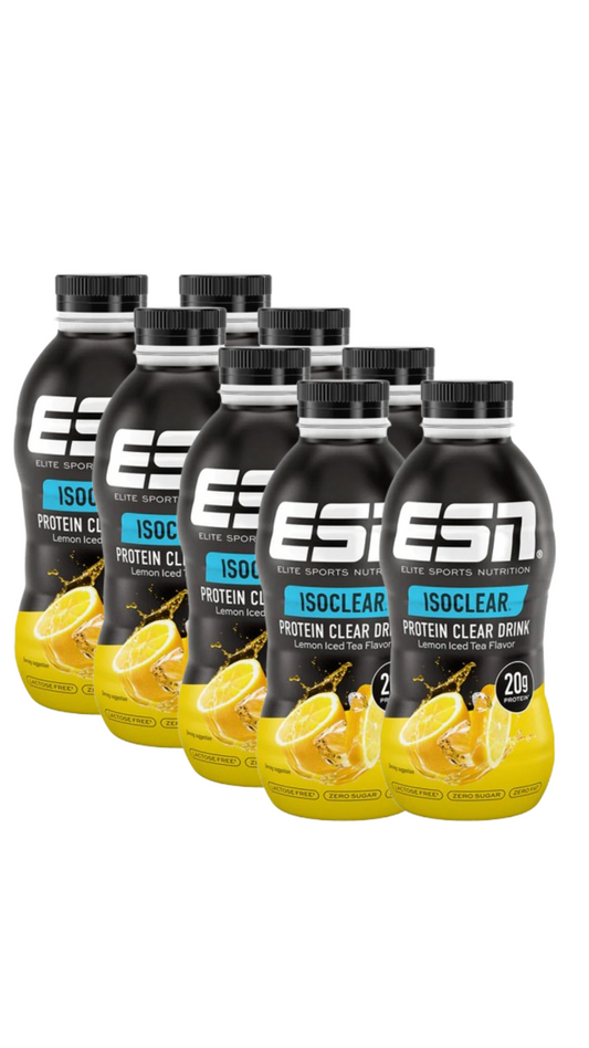 ESN Isoclear Protein Clear Drink (8 x 500ml)  Lemon Iced Tea
