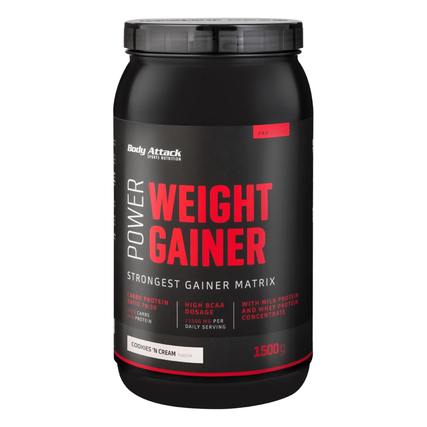 Body Attack Power Weight Gainer (1500g Dose) Cookies and Cream