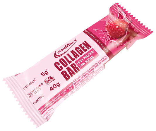 IronMaxx Collagen Bar (40g) Raspberry