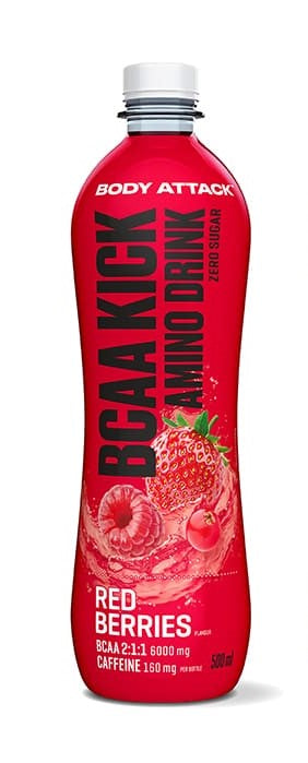 Body Attack BCAA Kick Amino Drink (500ml) Red Berries