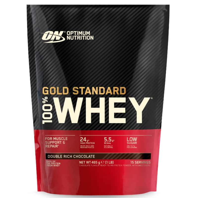 Optimum Nutrition 100% Whey Gold Standard (450g Beutel)  Double Rich Chocolate