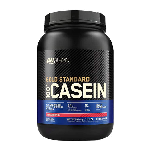 Optimum Nutrition 100% Casein Protein (924g Dose) Delicious Strawberry