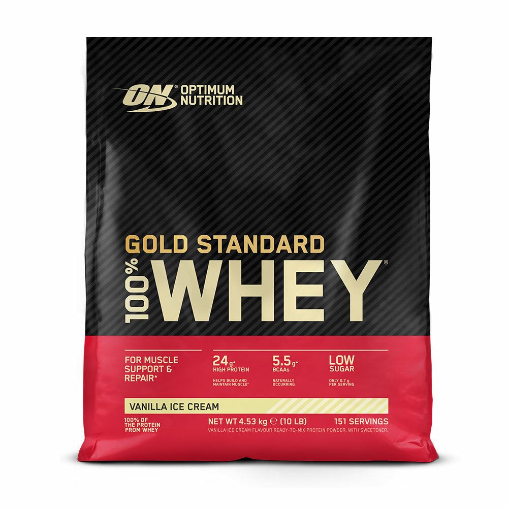 Optimum Nutrition 100% Whey Gold Standard (4540g Beutel)  Vanilla Ice Cream