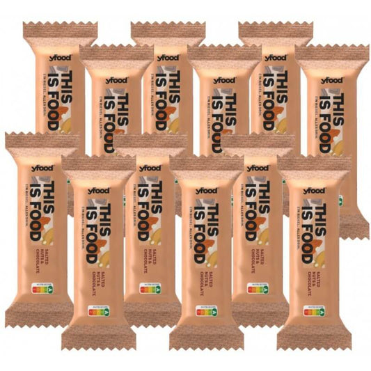 Yfood High-Protein Bar (12 x 60G) Salted Nuts & Chocolate